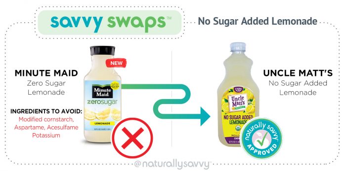 Savvy Swap No Sugar Added Lemonade Savvy Swap No Sugar Added Lemonade