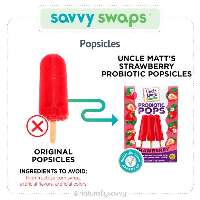 Savvy Swap Popsicles Uncle Matt's Probiotic Pops Savvy Swap Popsicles Uncle Matt's Probiotic Pops